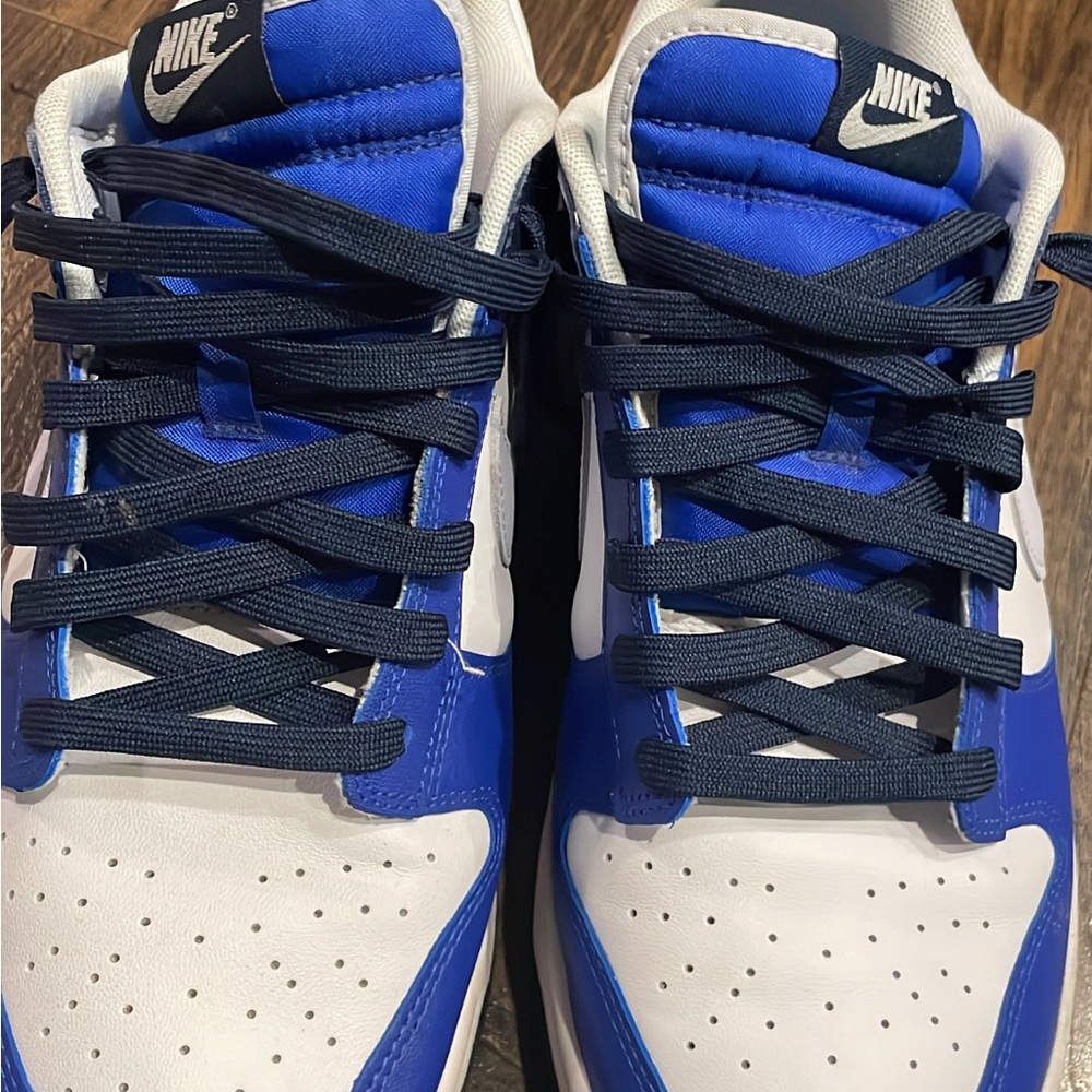 Nike White and Blue Athletic Shoes